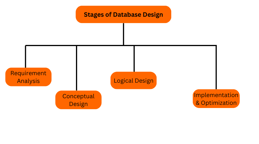 stages of Database design in hindi